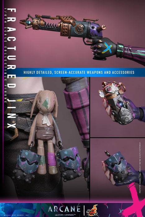 Hot Toys Video Games Masterpiece Series: Arcane League Of Legends - Fractured Jinx Escala 1/6