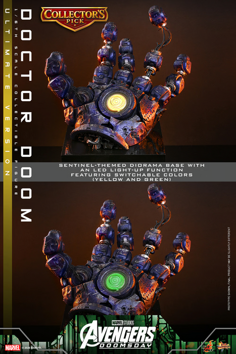 Hot Toys Movie Masterpiece Series: Avengers Doomsday - Doctor Doom Deluxe Escala 1/6