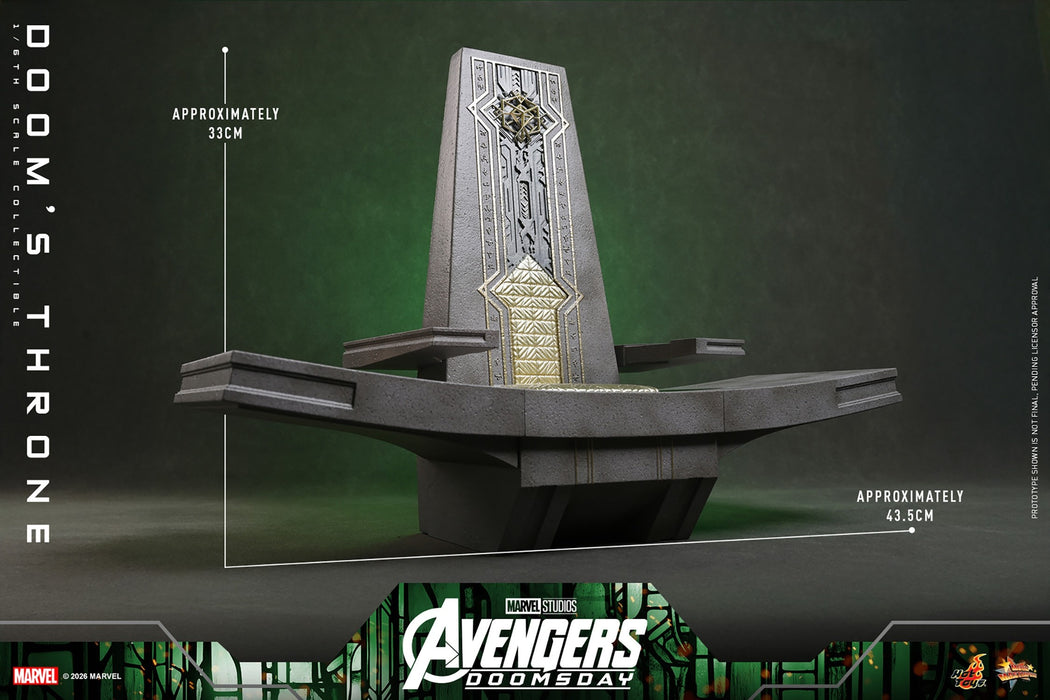 Hot Toys Movie Masterpiece Series: Avengers Doomsday - El Trono De La Perdicion Escala 1/6