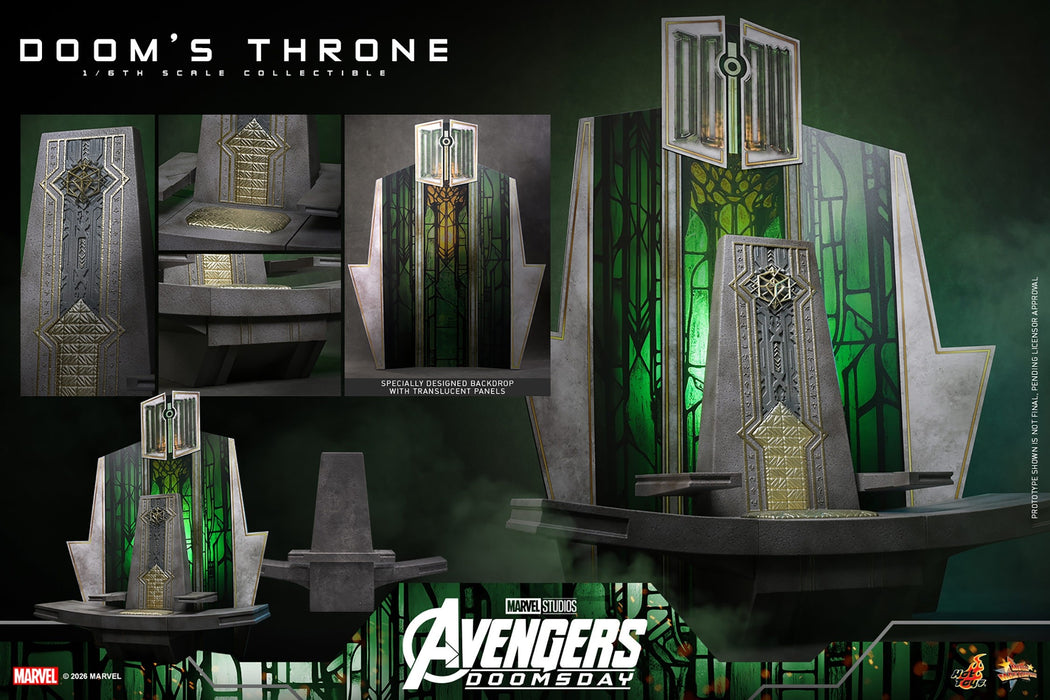 Hot Toys Movie Masterpiece Series: Avengers Doomsday - El Trono De La Perdicion Escala 1/6