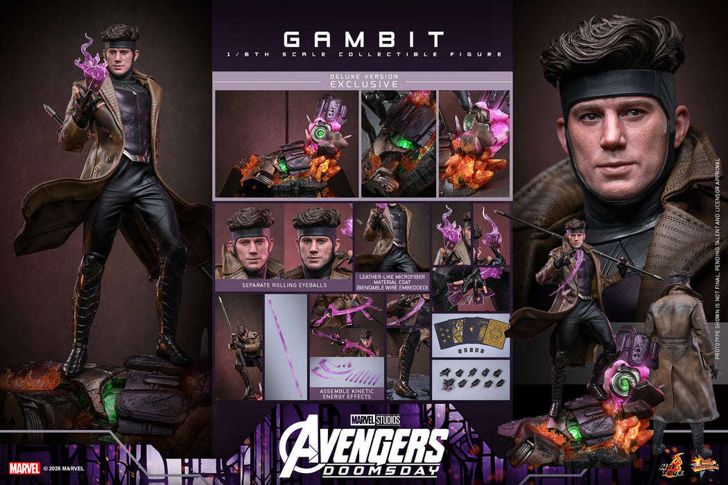 Hot Toys Movie Masterpiece Series: Avengers Doomsday - Gambito Deluxe Escala 1/6
