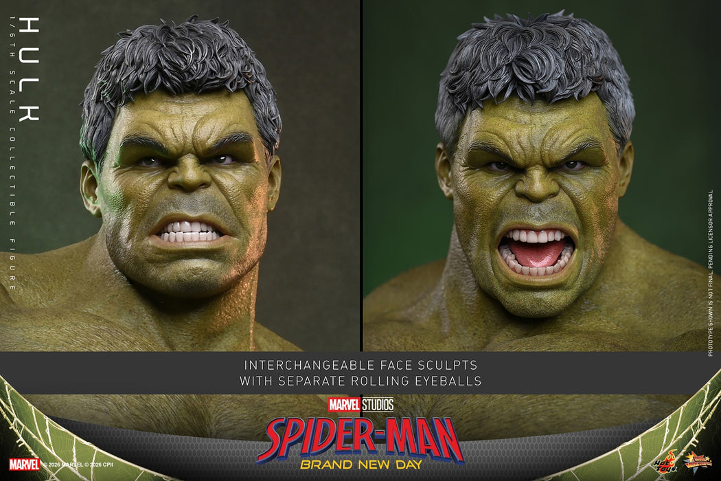 Hot toys Movie Masterpiece Series: Spiderman Brand New Day - Hulk Salvaje Escala 1/6