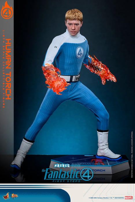 Hot Toys Movie Masterpiece Series: Marvel Los 4 Fantasticos - La Antorcha Humana Escala 1/6