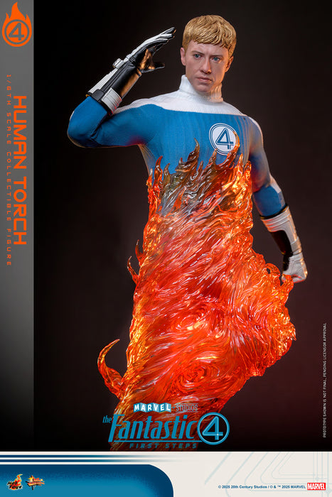 Hot Toys Movie Masterpiece Series: Marvel Los 4 Fantasticos - La Antorcha Humana Escala 1/6