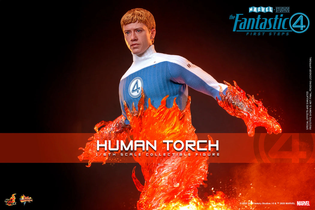 Hot Toys Movie Masterpiece Series: Marvel Los 4 Fantasticos - La Antorcha Humana Escala 1/6
