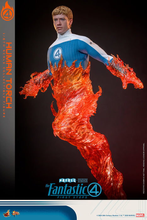 Hot Toys Movie Masterpiece Series: Marvel Los 4 Fantasticos - La Antorcha Humana Escala 1/6