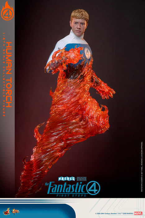 Hot Toys Movie Masterpiece Series: Marvel Los 4 Fantasticos - La Antorcha Humana Escala 1/6