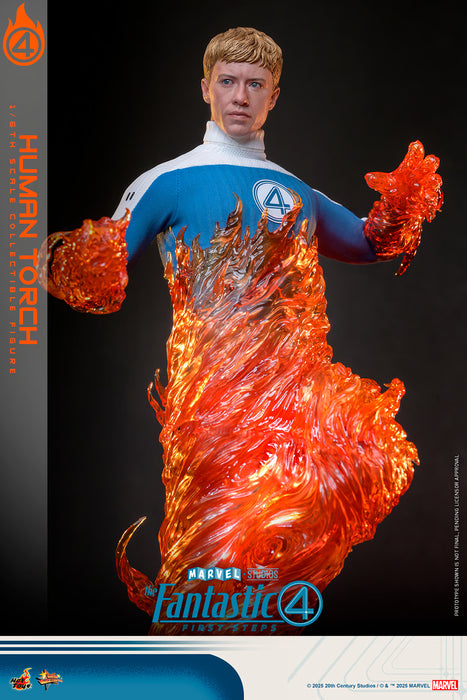 Hot Toys Movie Masterpiece Series: Marvel Los 4 Fantasticos - La Antorcha Humana Escala 1/6