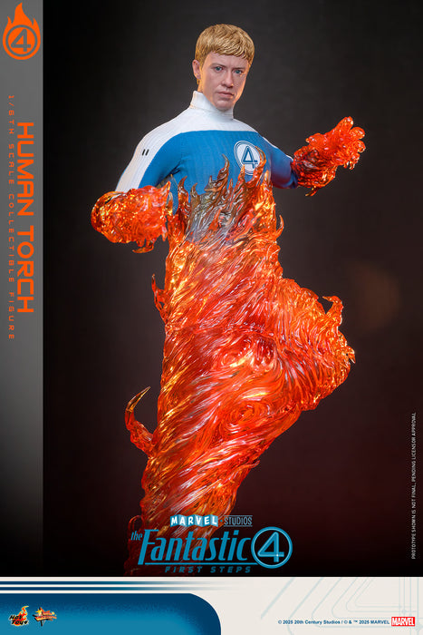 Hot Toys Movie Masterpiece Series: Marvel Los 4 Fantasticos - La Antorcha Humana Escala 1/6