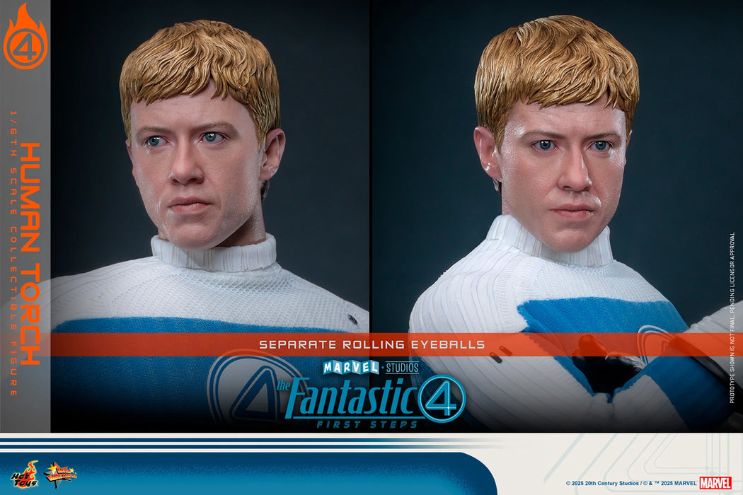 Hot Toys Movie Masterpiece Series: Marvel Los 4 Fantasticos - La Antorcha Humana Escala 1/6