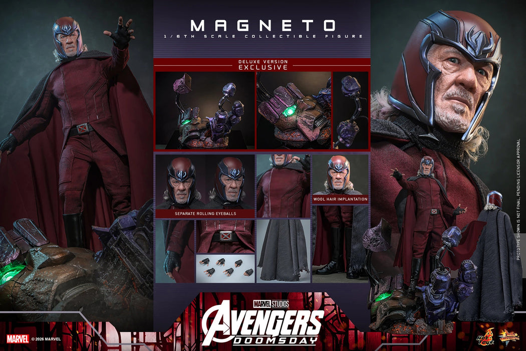 Hot Toys Movie Masterpiece Series: Avengers Doomsday - Magneto Deluxe Escala 1/6