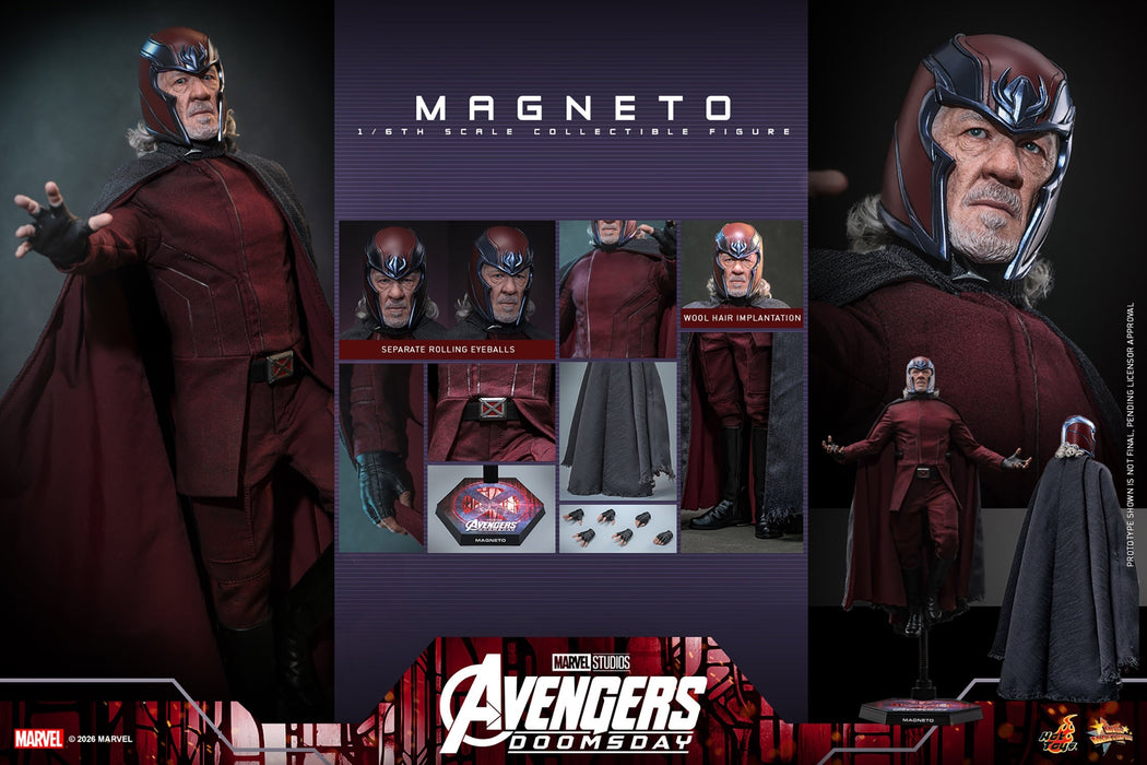 Hot Toys Movie Masterpiece Series: Avengers Doomsday - Magneto Escala 1/6