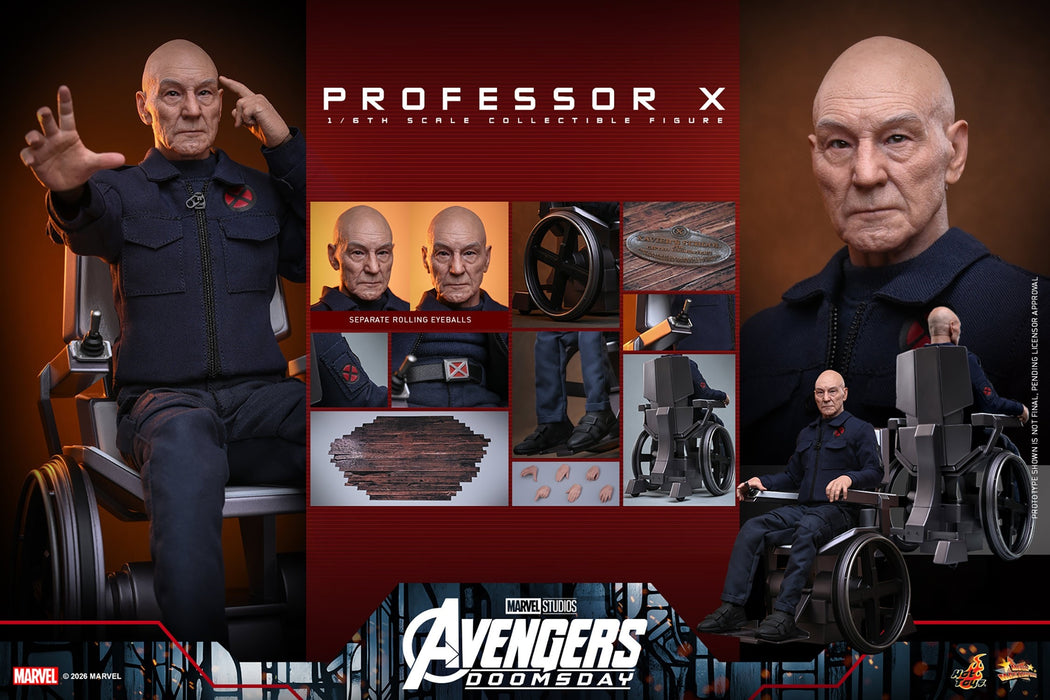Hot Toys Movie Masterpiece Series: Avengers Doomsday - Professor X Escala 1/6