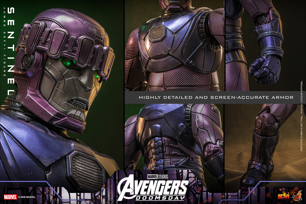 Hot Toys Jumbo Sofvi: Marvel Avengers Doomsday - Sentinela 60 cm
