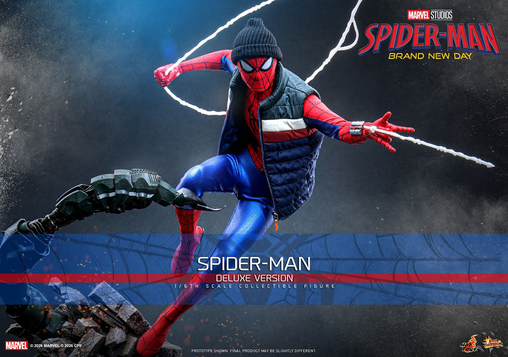 Hot toys Movie Masterpiece Series: Spiderman Brand New Day - Spider-Man Deluxe Escala 1/6