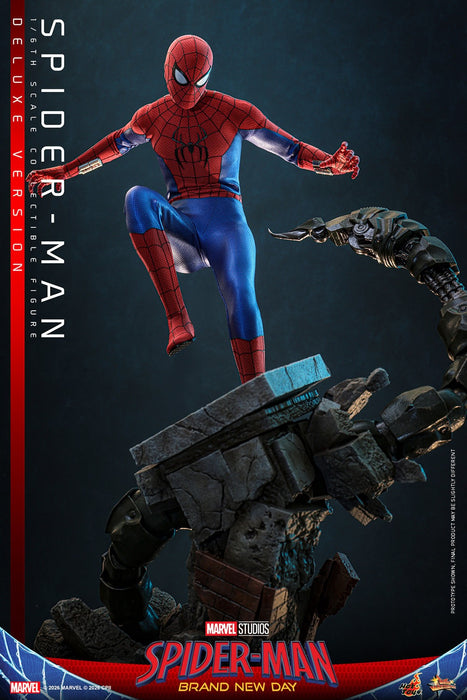 Hot toys Movie Masterpiece Series: Spiderman Brand New Day - Spider-Man Deluxe Escala 1/6