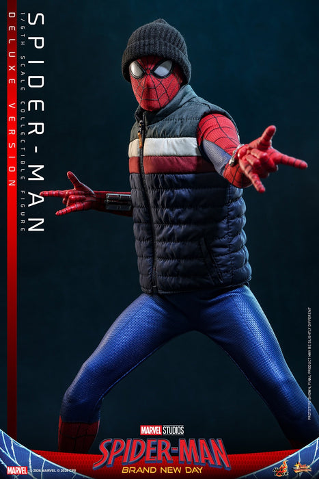 Hot toys Movie Masterpiece Series: Spiderman Brand New Day - Spider-Man Deluxe Escala 1/6