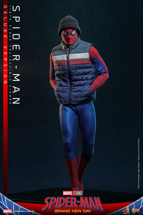 Hot toys Movie Masterpiece Series: Spiderman Brand New Day - Spider-Man Deluxe Escala 1/6