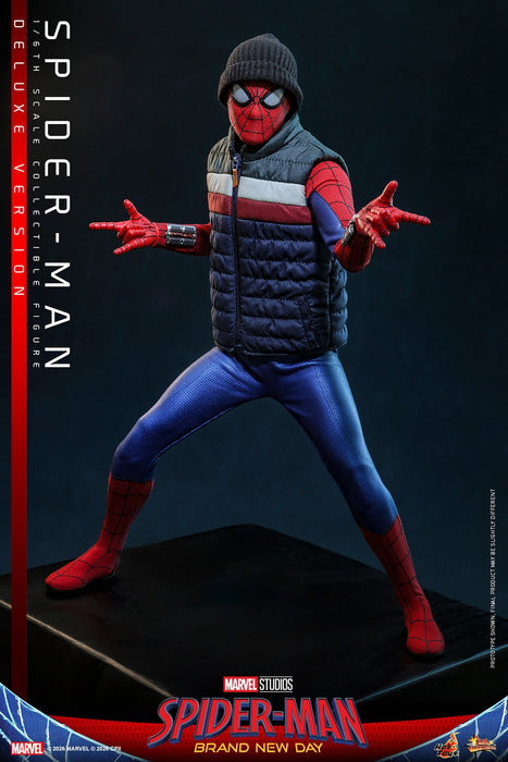 Hot toys Movie Masterpiece Series: Spiderman Brand New Day - Spider-Man Deluxe Escala 1/6