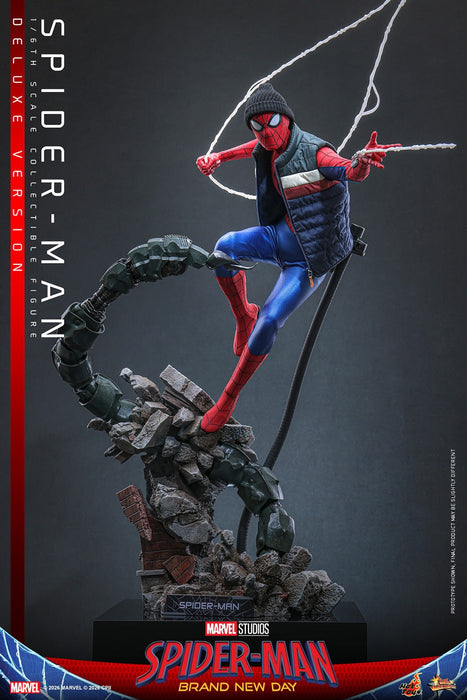 Hot toys Movie Masterpiece Series: Spiderman Brand New Day - Spider-Man Deluxe Escala 1/6