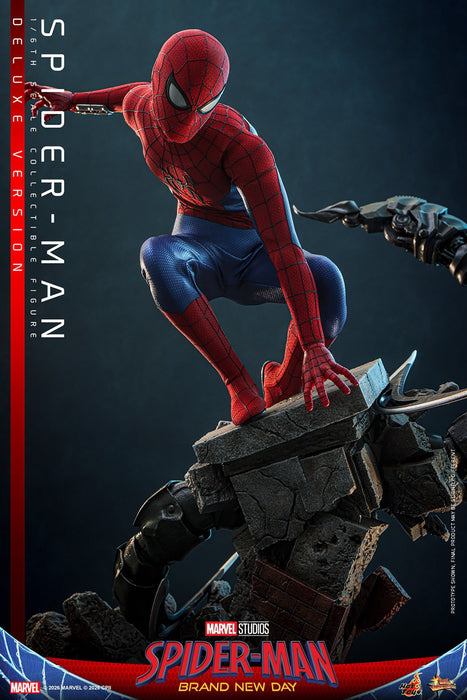 Hot toys Movie Masterpiece Series: Spiderman Brand New Day - Spider-Man Deluxe Escala 1/6