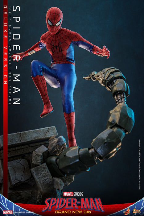 Hot toys Movie Masterpiece Series: Spiderman Brand New Day - Spider-Man Deluxe Escala 1/6