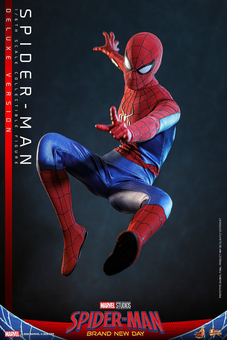 Hot toys Movie Masterpiece Series: Spiderman Brand New Day - Spider-Man Deluxe Escala 1/6