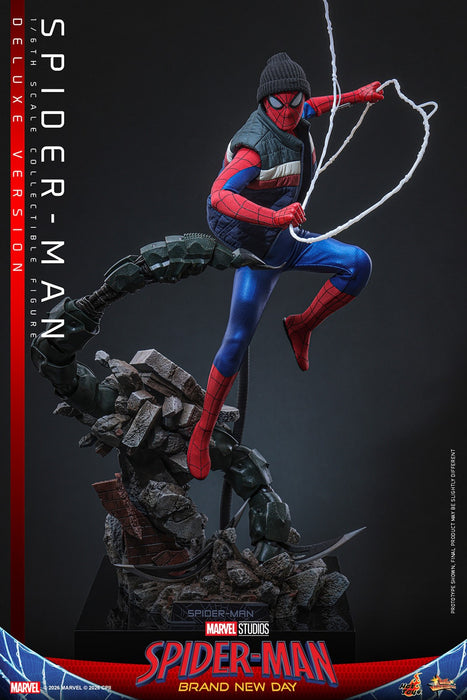Hot toys Movie Masterpiece Series: Spiderman Brand New Day - Spider-Man Deluxe Escala 1/6