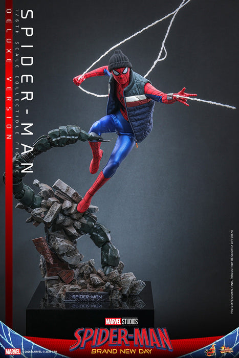 Hot toys Movie Masterpiece Series: Spiderman Brand New Day - Spider-Man Deluxe Escala 1/6