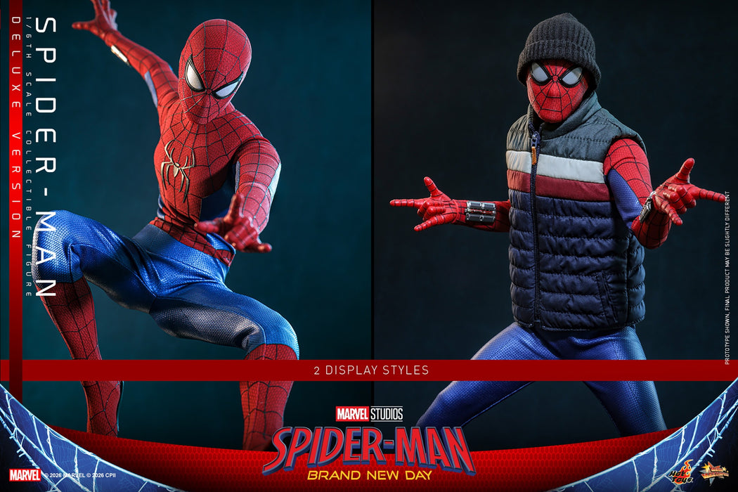 Hot toys Movie Masterpiece Series: Spiderman Brand New Day - Spider-Man Deluxe Escala 1/6