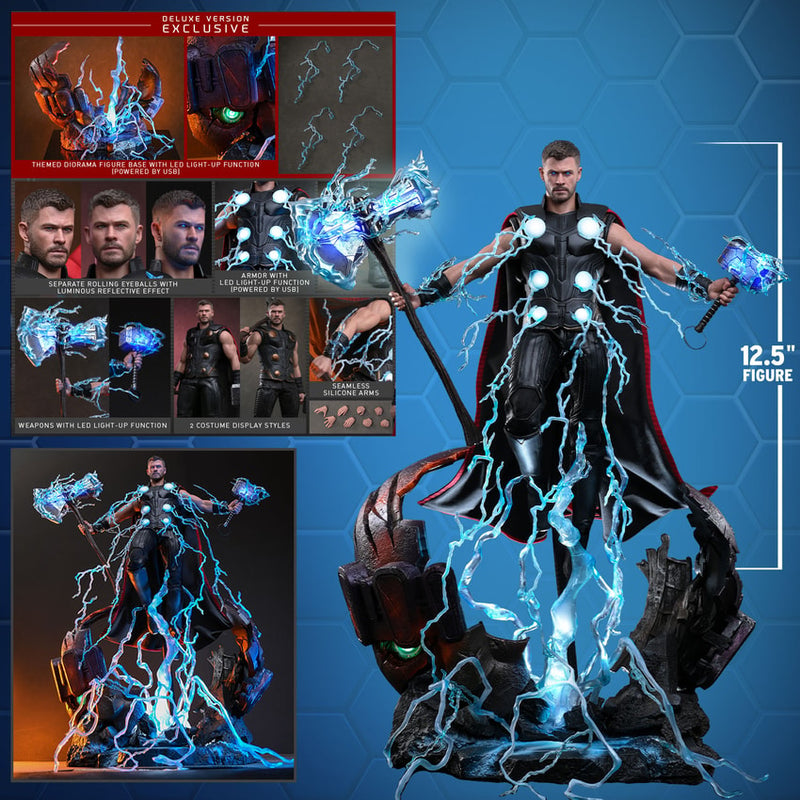 Ahorre 0 % Ahorre % Hot Toys Movie Masterpiece Series: Avengers Doomsday - Thor Deluxe Escala 1/6
