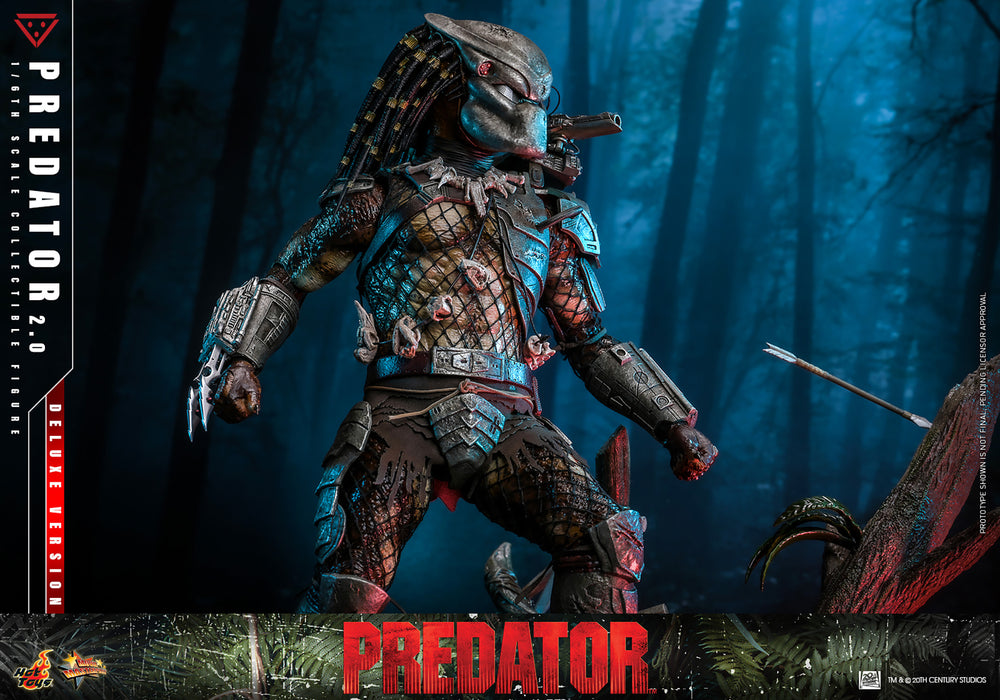 Hot Toys Movie Masterpiece Series: Depredador 1987 - Depredador 2.0 Deluxe Escala 1/6