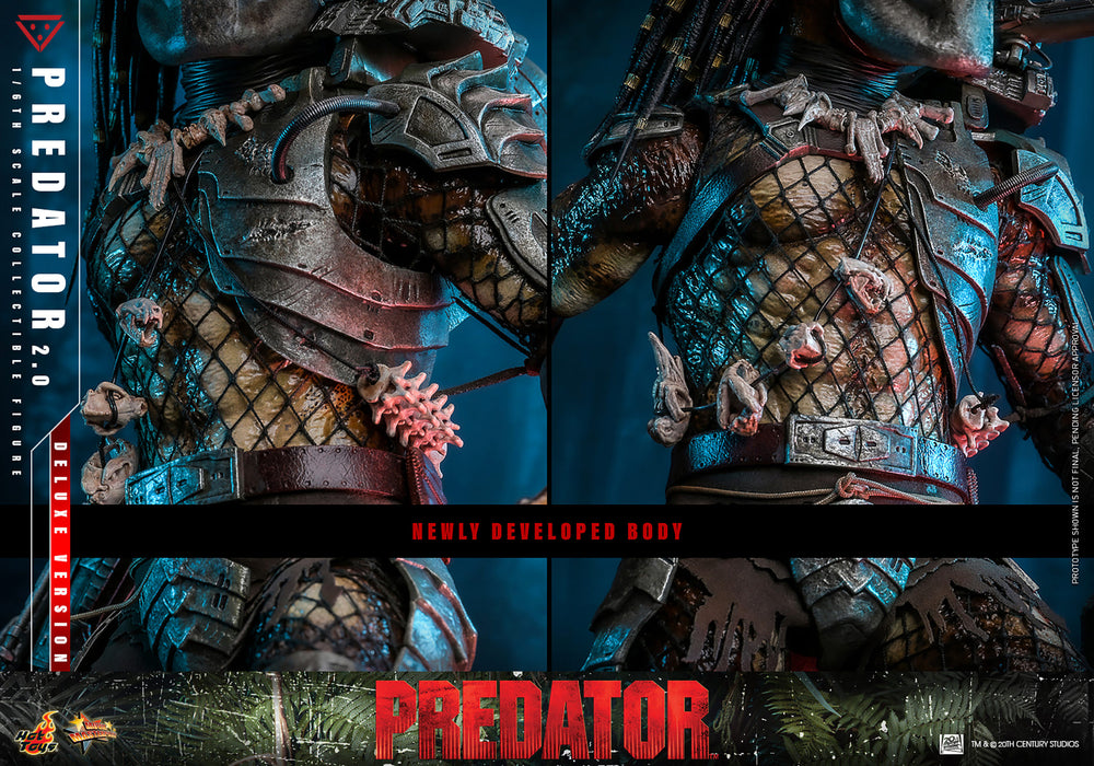 Hot Toys Movie Masterpiece Series: Depredador 1987 - Depredador 2.0 Deluxe Escala 1/6