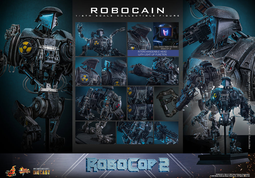 Hot Toys Movie Masterpiece Series Diecast: RoboCop - RoboCain Escala 1/6