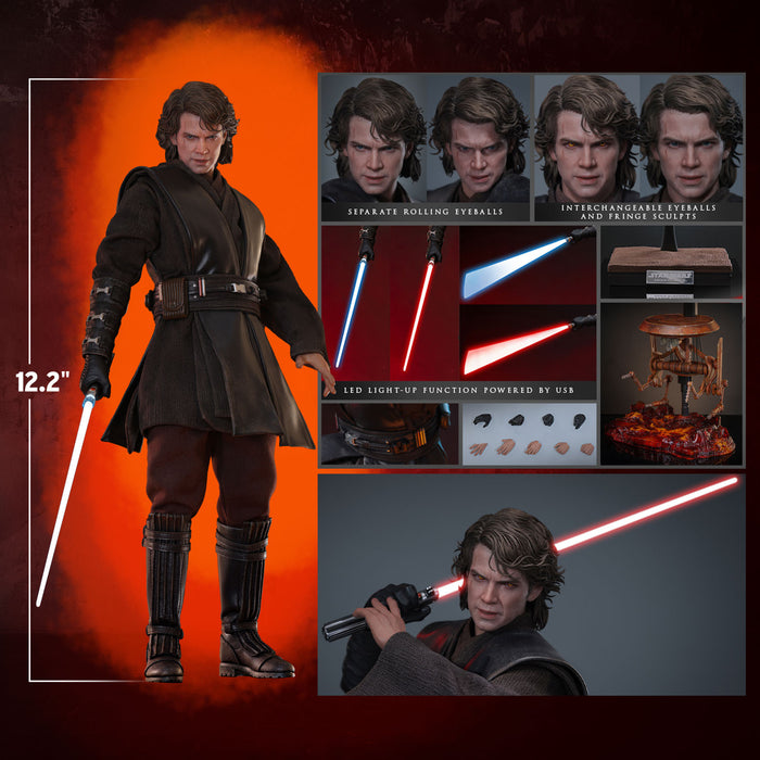 Hot Toys Movie Masterpiece Series: Star Wars La venganza de los Sith - Anakin Skywalker Escala 1/6