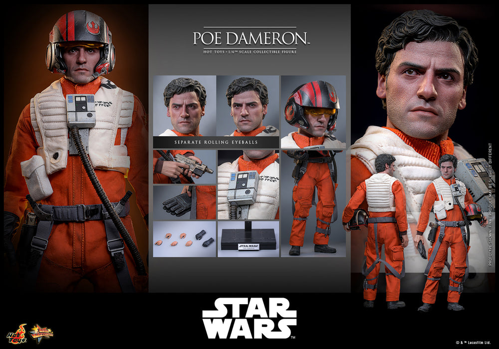 Hot Toys Movie Masterpiece Series: Star Wars - Poe Dameron Escala 1/6