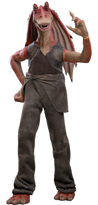 Hot Toys Movie Masterpiece Series: Star Wars La Amenaza Fantasma - Jar Jar Binks Escala 1/6