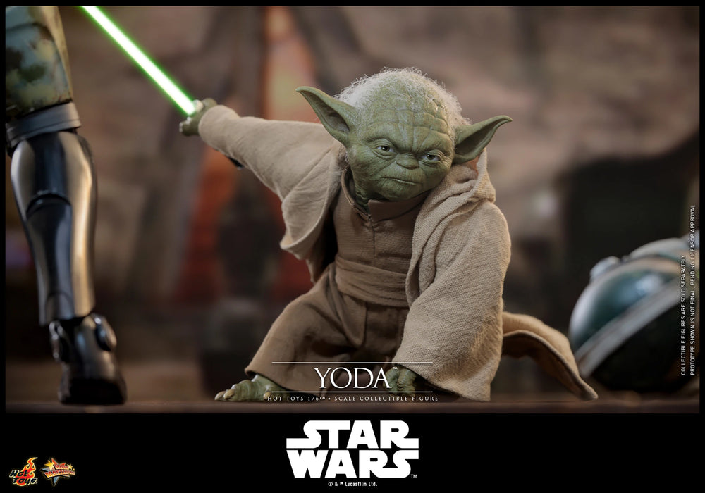 Hot Toys Movie Masterpiece Series: Star Wars Revenge Of The Sith - Yoda Escala 1/6