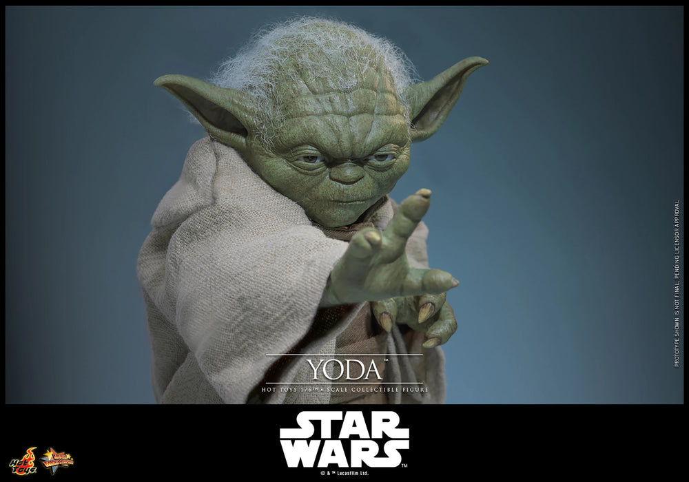 Hot Toys Movie Masterpiece Series: Star Wars Revenge Of The Sith - Yoda Escala 1/6