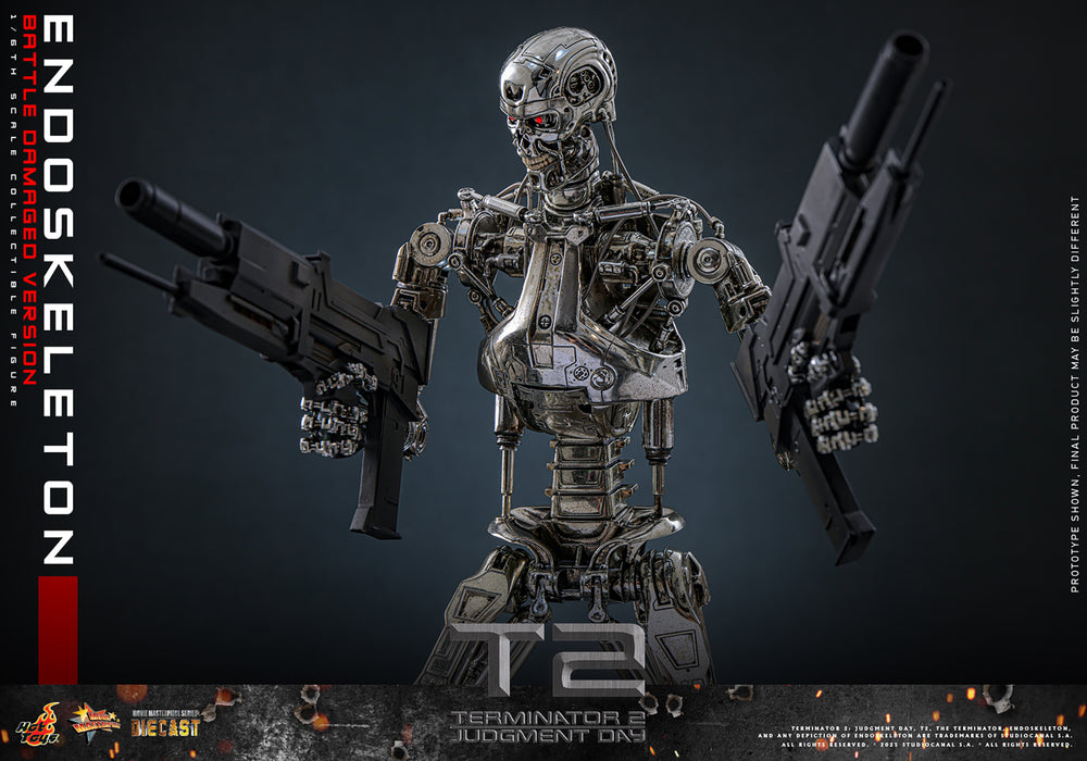 Hot Toys Movie Masterpiece Series: Terminator 2 El Juicio Final - Endoskeleton Escala 1/6