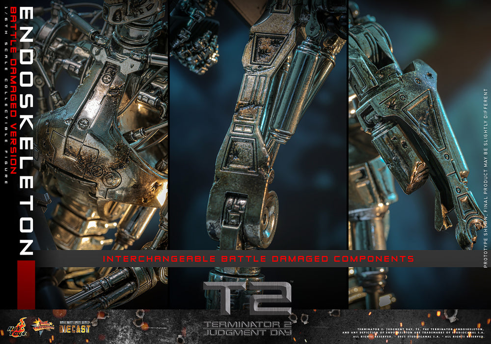 Hot Toys Movie Masterpiece Series: Terminator 2 El Juicio Final - Endoskeleton Escala 1/6