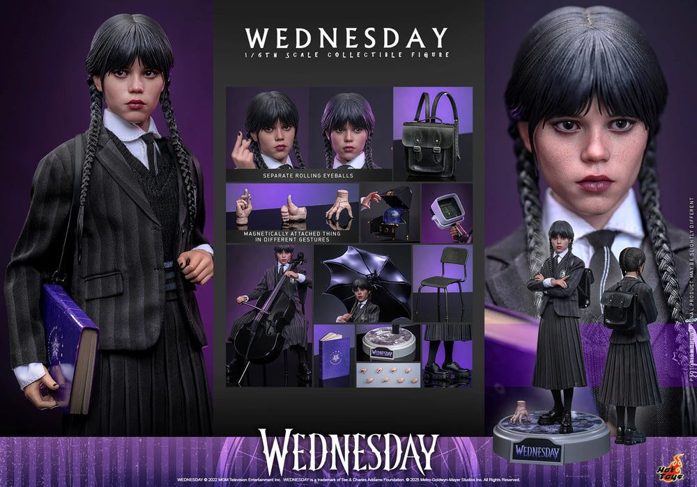 Hot Toys Television Masterpiece Series: Wednesday Netflix - Merlina Escala 1/6