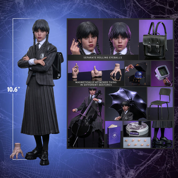 Hot Toys Television Masterpiece Series: Wednesday Netflix - Merlina Escala 1/6