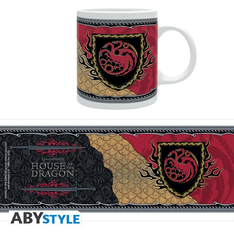 ABYstyle Taza De Ceramica: Game Of The Trones House Of The Dragon - Casa Targaryen 320 ml