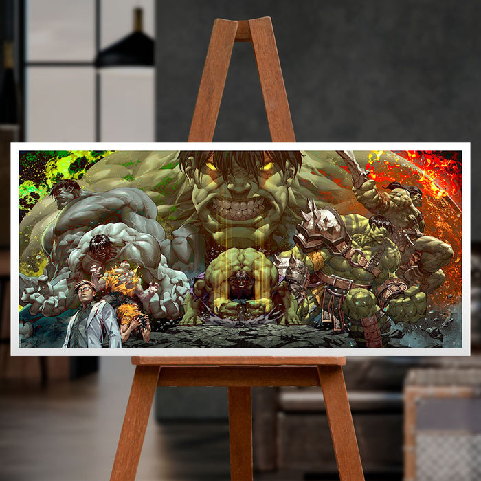 Sideshow Art Print: Marvel Comics - Hulk Legacy Deluxe Litografia