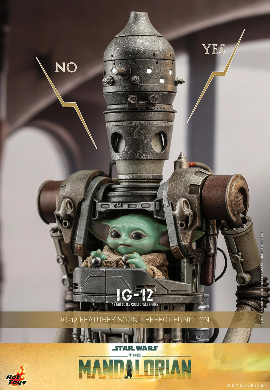 Hot Toys Television Masterpiece Series: Star Wars The Mandalorian - IG 12 Escala 1/6