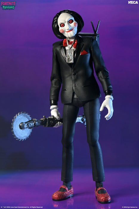 NECA Figura de Accion: Fortnite Saw - Billy the Puppet Fortnitemares 7 Pulgadas