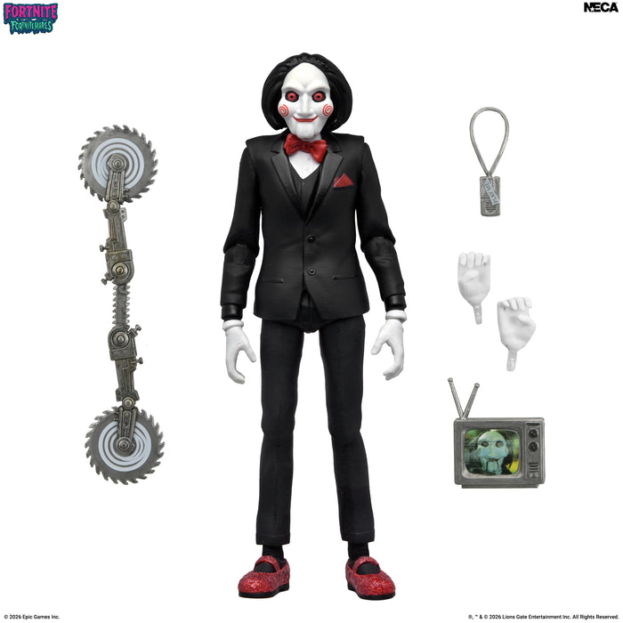 NECA Figura de Accion: Fortnite Saw - Billy the Puppet Fortnitemares 7 Pulgadas