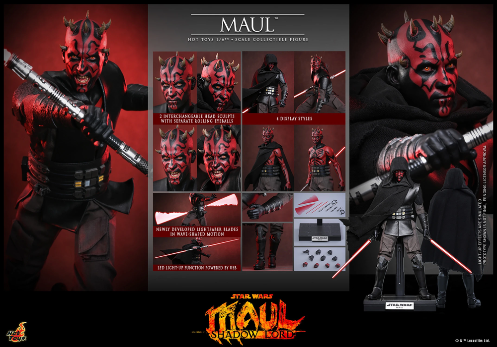 Hot Toys Movie Masterpiece Series: Star Wars Maul Shadow Lord - Maul Escala 1/6
