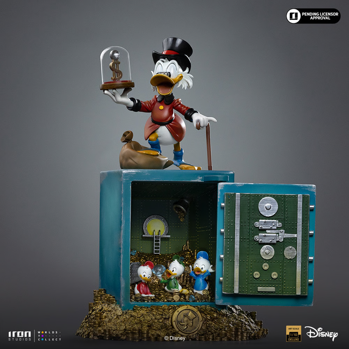 Iron Studios: DuckTales - El Tío Rico MC Pato y sus Sobrinos Escala de Arte 1/10